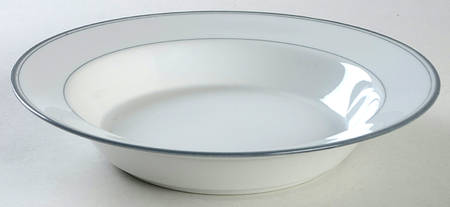 Allegro Grey Rim Soup Bowl