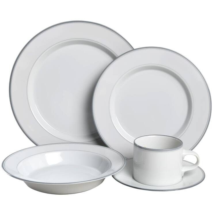 Allegro Grey 5 Piece Place Setting