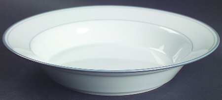 Allegro Grey Rim Soup Bowl by Dansk