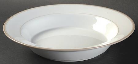 Allegro Taupe Rim Soup Bowl