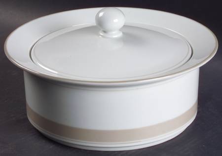 Allegro Taupe 2 Qt Round Covered Casserole