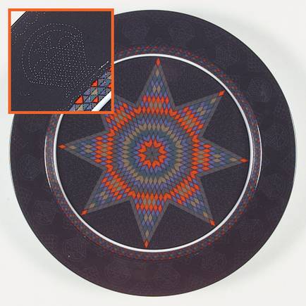 Amish Shadow 13" Chop Plate (Round Platter)