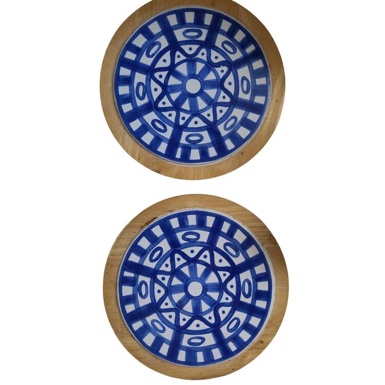 Arabesque (Sri Lanka, Phillipines) Wood Frame Trivet