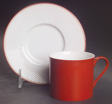 Bamboo Flat Cup & Saucer Set