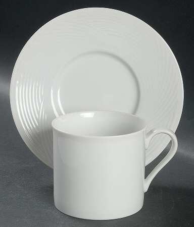Bamboo Flat Cup & Saucer Set by Dansk