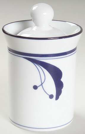 Bayberry Blue (Japan, Portugal) Sugar Bowl & Lid