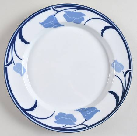 Belles Fleurs Blue Dinner Plate