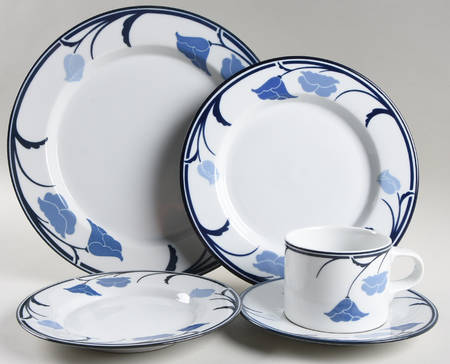 Belles Fleurs Blue 40 Piece Estate Set