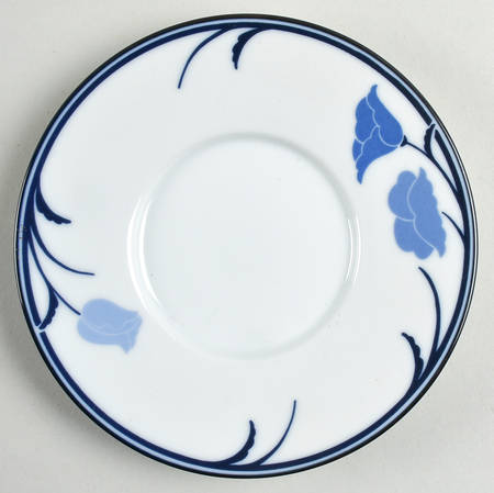 Belles Fleurs Blue Saucer