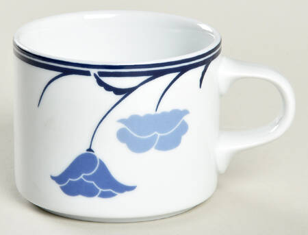 Belles Fleurs Blue Flat Cup