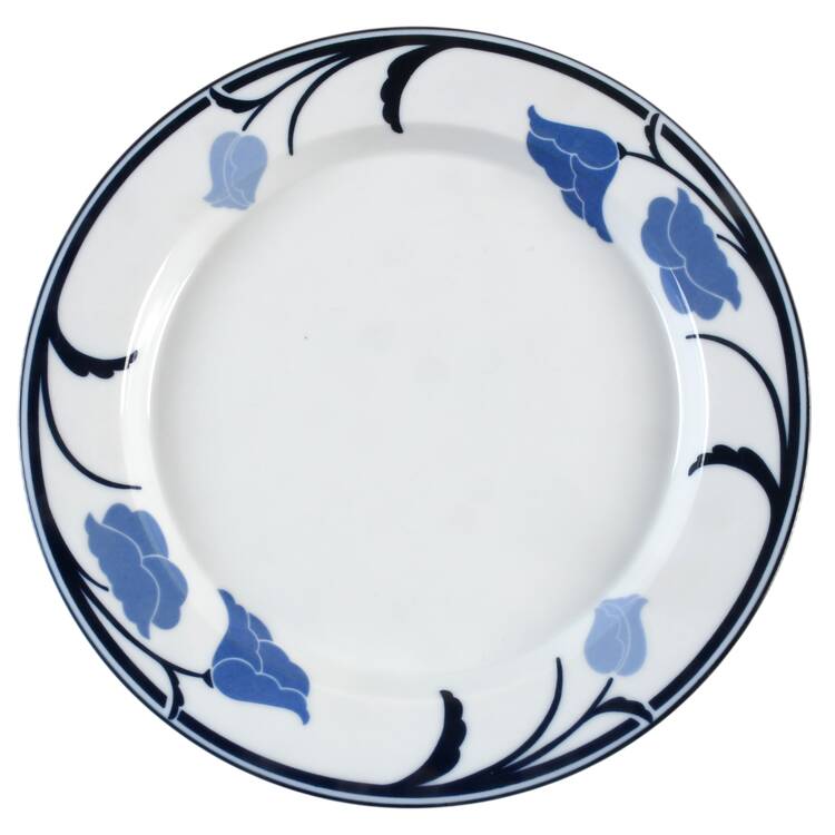 Belles Fleurs Blue Dinner Plate