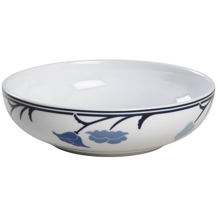 Belles Fleurs Blue 7" Round Vegetable Bowl