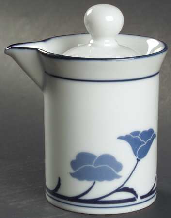 Belles Fleurs Blue Creamer & Lid