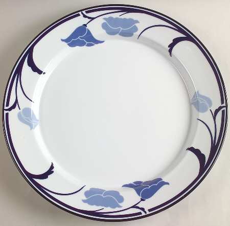 Belles Fleurs Blue 13" Chop Plate (Round Platter)