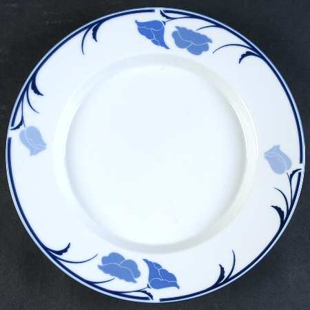 Belles Fleurs Blue Salad Plate