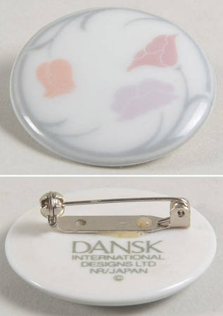 Belles Fleurs Gray Brooch