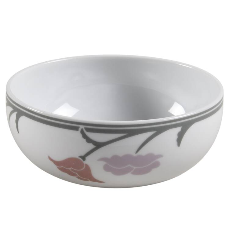 Belles Fleurs Gray Fruit/Cereal Bowl