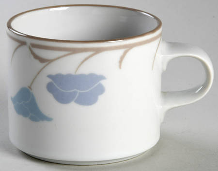 Belles Fleurs Taupe Flat Cup