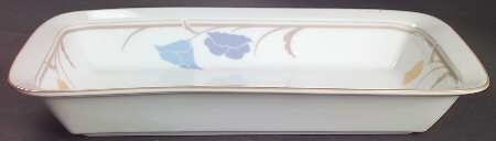 Belles Fleurs Taupe 13"  Rectangular Baker by Dansk