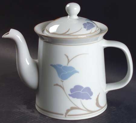Belles Fleurs Taupe Coffee Pot & Lid