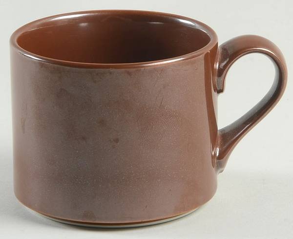 Bisserup Brown Flat Cup