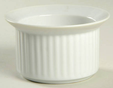 Fluted White Cafe Ramekin