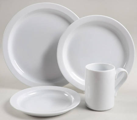 Bisserup White 4 Piece Place Setting by Dansk