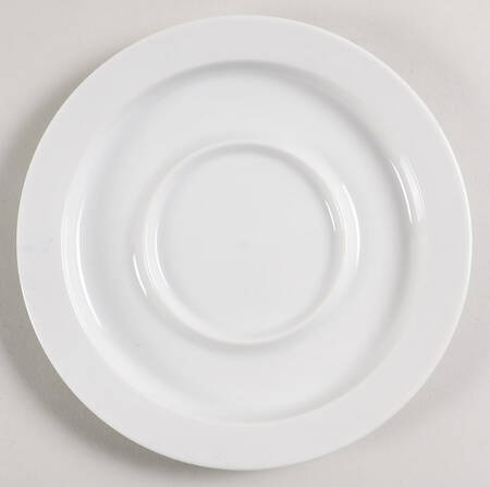Bisserup White Saucer for Flat Cup