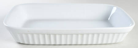 Bisserup White 13" Rectangular Baker