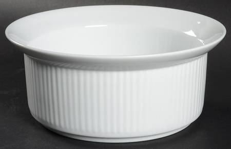 Bisserup White 8" Round Vegetable Bowl