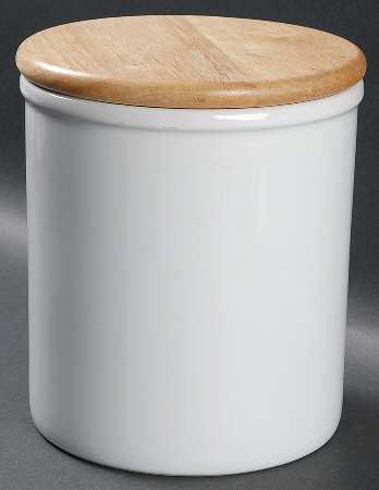 Bisserup White Large Canister & Lid