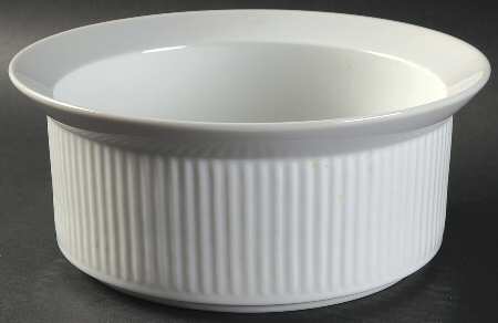 Bisserup White 8" Round Vegetable Bowl