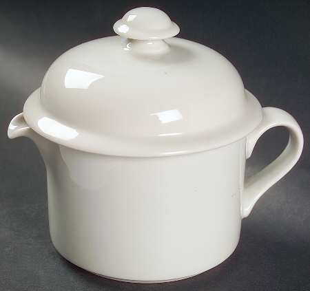 Bisserup White Creamer & Lid
