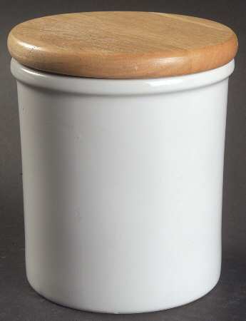 Bisserup White Small Canister & Lid