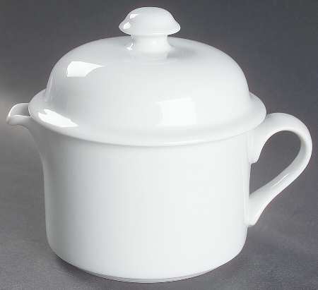 Bisserup White Creamer & Lid