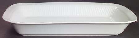 Bisserup White 15" Rectangular Baker