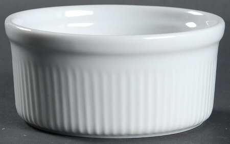 Fluted White Cafe Ramekin