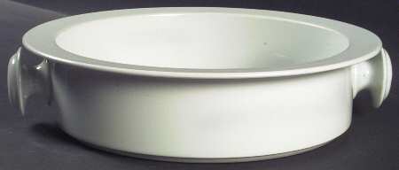 Bisserup White 10" Round Vegetable Bowl