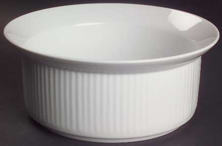 Bisserup White 8" Round Vegetable Bowl