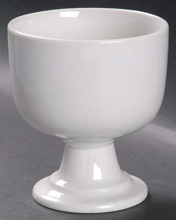Bisserup White 12 Oz China Goblet
