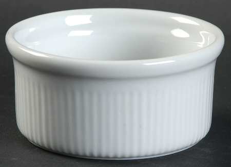Fluted White Cafe Ramekin