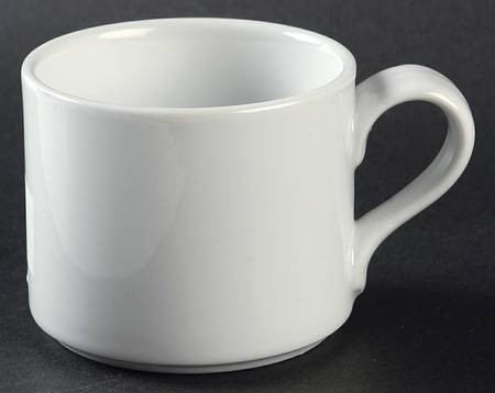 Bisserup White Flat Cup