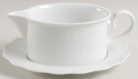 Blanc Gravy Boat & Underplate
