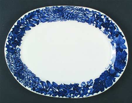 Blue Elm 15" Oval Serving Platter