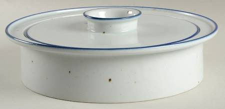 Blue Mist 2 Qt Round Covered Casserole