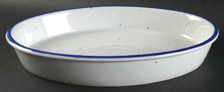 Blue Mist 14" Oval Baker