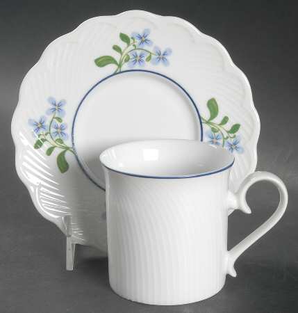 Blossom Flat Cup & Saucer Set