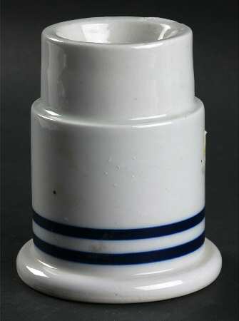 BLT Blue Hurricane Lamp No Globe