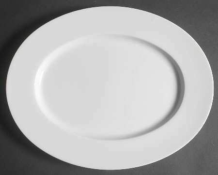 Bottelet White 14" Oval Serving Platter
