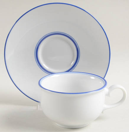 Brasserie Flat Cup & Saucer Set